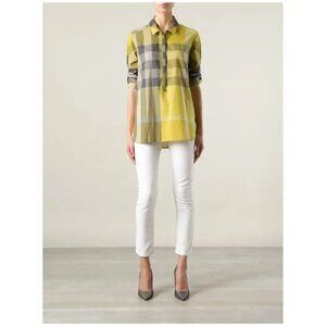 Burberry Brit exploded Nova check 6-button top